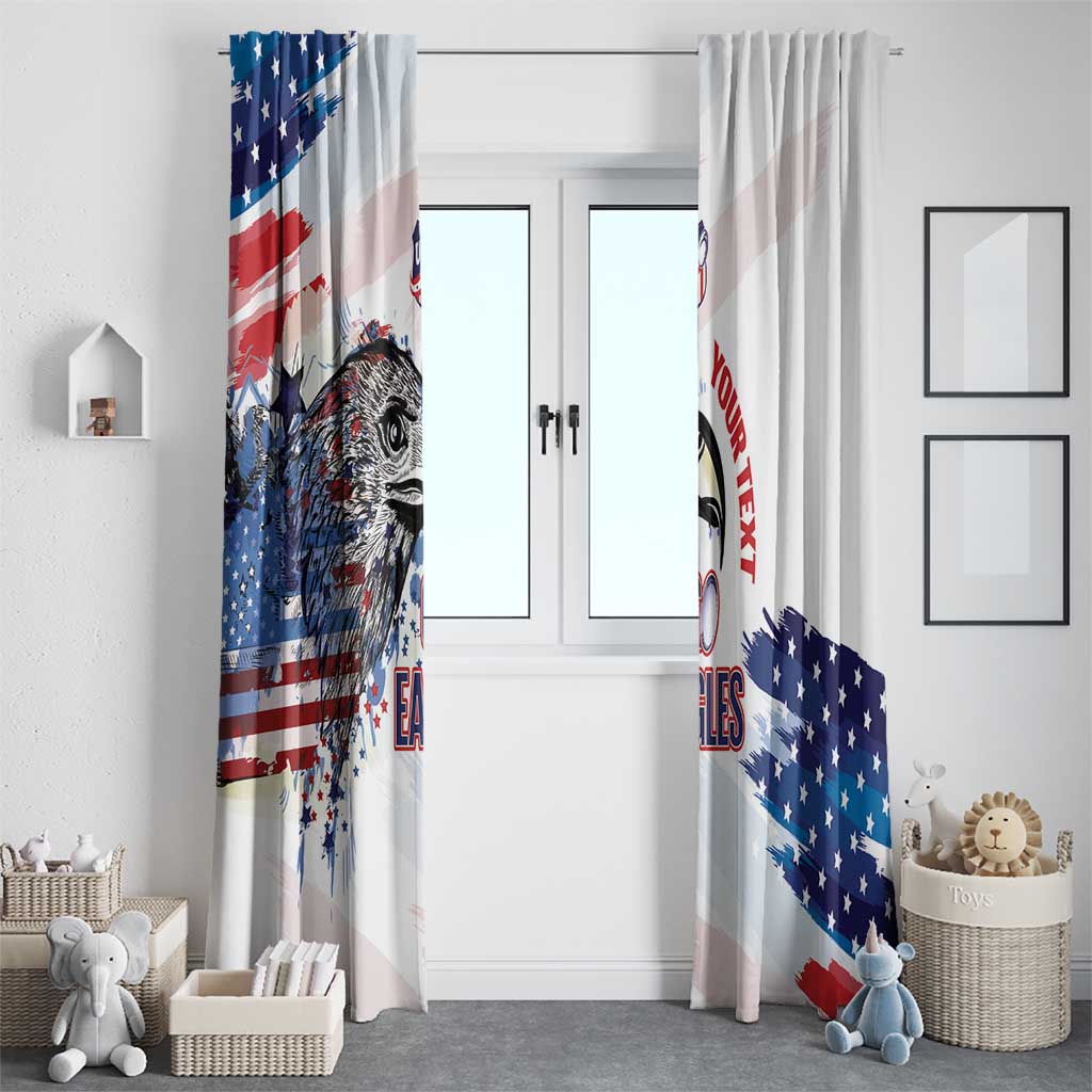 USA 2026 Rugby Custom Window Curtain Go Eagle Brushes Style