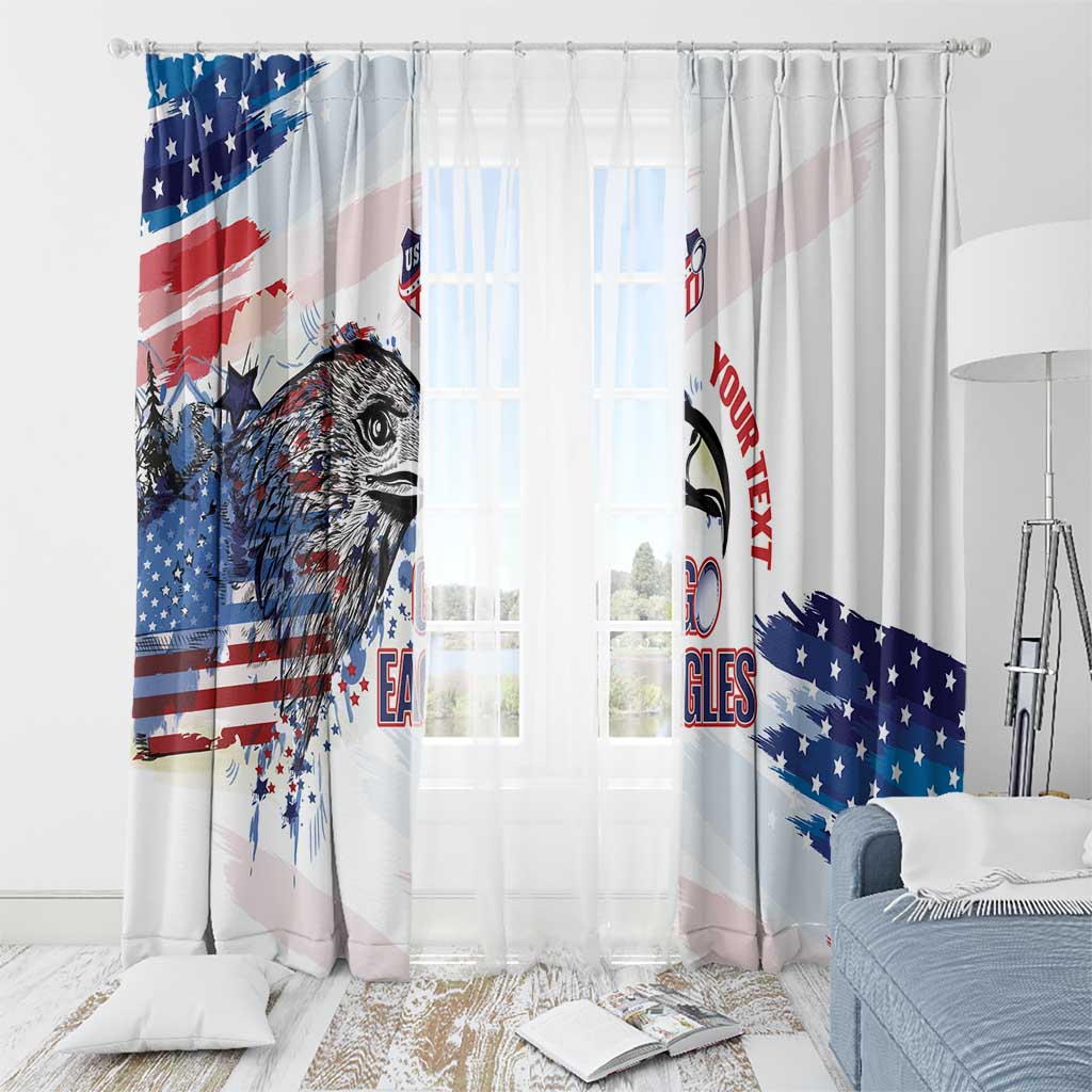 USA 2026 Rugby Custom Window Curtain Go Eagle Brushes Style