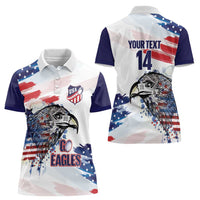 USA 2026 Rugby Custom Women Polo Shirt Go Eagle Brushes Style
