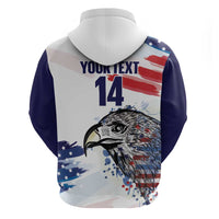USA 2026 Rugby Custom Zip Hoodie Go Eagle Brushes Style