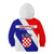 June 25 Croatia Kid Hoodie Independence Day Hrvatska Coat Of Arms 32nd Anniversary - Wonder Print Shop