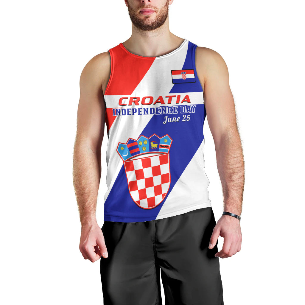 june-25-croatia-men-tank-top-independence-day-hrvatska-coat-of-arms-32nd-anniversary