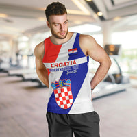 june-25-croatia-men-tank-top-independence-day-hrvatska-coat-of-arms-32nd-anniversary