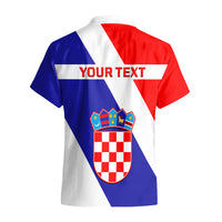 Personalised June 25 Croatia Hawaiian Shirt Independence Day Hrvatska Coat Of Arms 32nd Anniversary - Wonder Print Shop