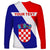 Personalised June 25 Croatia Long Sleeve Shirt Independence Day Hrvatska Coat Of Arms 32nd Anniversary - Wonder Print Shop