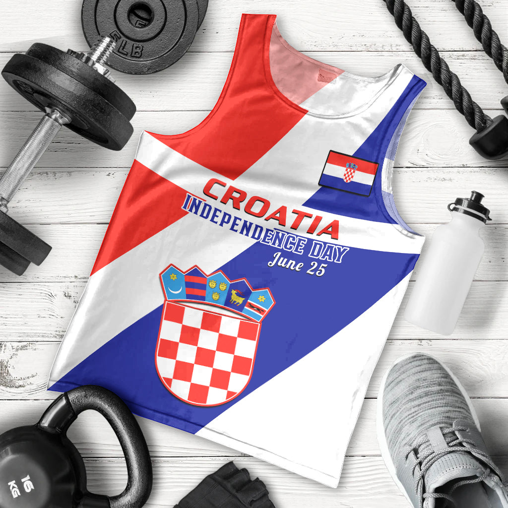 personalised-june-25-croatia-men-tank-top-independence-day-hrvatska-coat-of-arms-32nd-anniversary