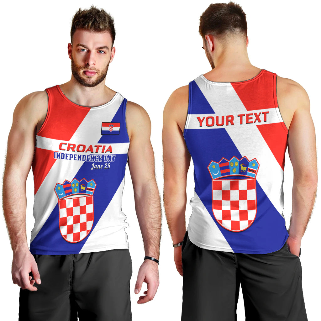 personalised-june-25-croatia-men-tank-top-independence-day-hrvatska-coat-of-arms-32nd-anniversary
