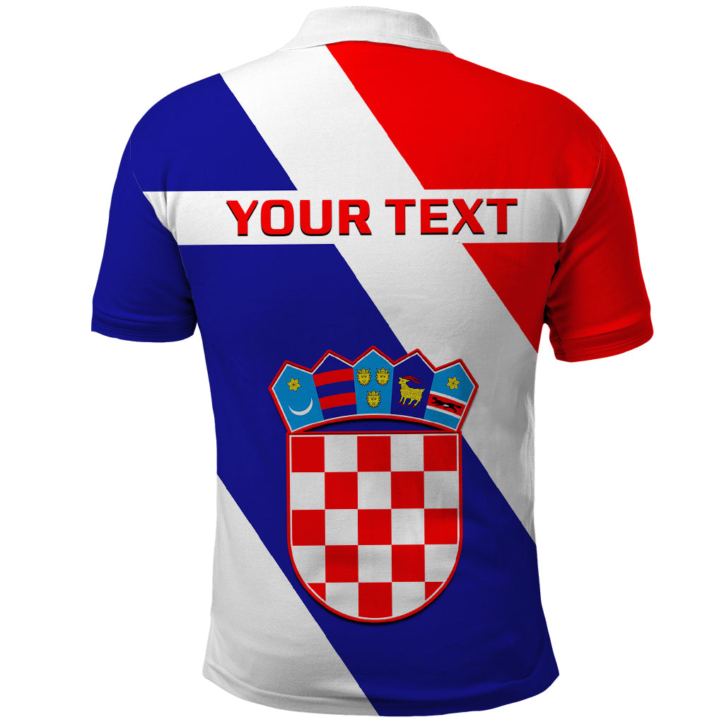Custom June 25 Croatia Polo Shirt Independence Day Hrvatska Coat Of Arms 32nd Anniversary - Wonder Print Shop