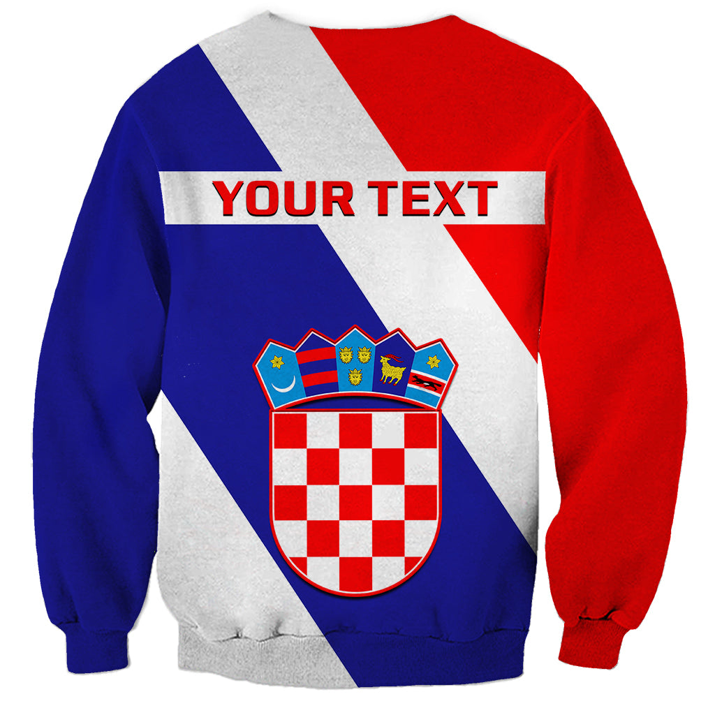 Personalised June 25 Croatia Sweatshirt Independence Day Hrvatska Coat Of Arms 32nd Anniversary - Wonder Print Shop
