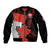 Personalised July 1 Canada Sleeve Zip Bomber Jacket Independence Day with Canadian Maple Leaf - Wonder Print Shop