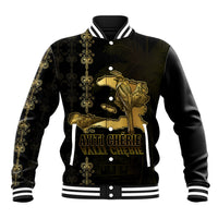 Afro-Haitians Ayiti Cherie Baseball Jacket Haiti Map Kanson Wouj Veve Vodou