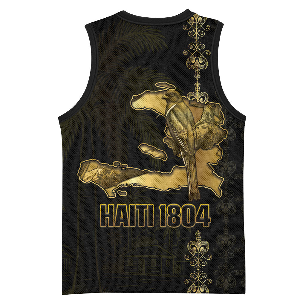 Afro-Haitians Ayiti Cherie Basketball Jersey Haiti Map Kanson Wouj Veve Vodou