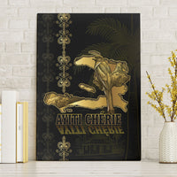 Afro-Haitians Ayiti Cherie Canvas Wall Art Haiti Map Kanson Wouj Veve Vodou