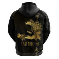 Afro-Haitians Ayiti Cherie Hoodie Haiti Map Kanson Wouj Veve Vodou