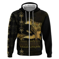 Afro-Haitians Ayiti Cherie Hoodie Haiti Map Kanson Wouj Veve Vodou