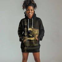 Afro-Haitians Ayiti Cherie Hoodie Dress Haiti Map Kanson Wouj Veve Vodou