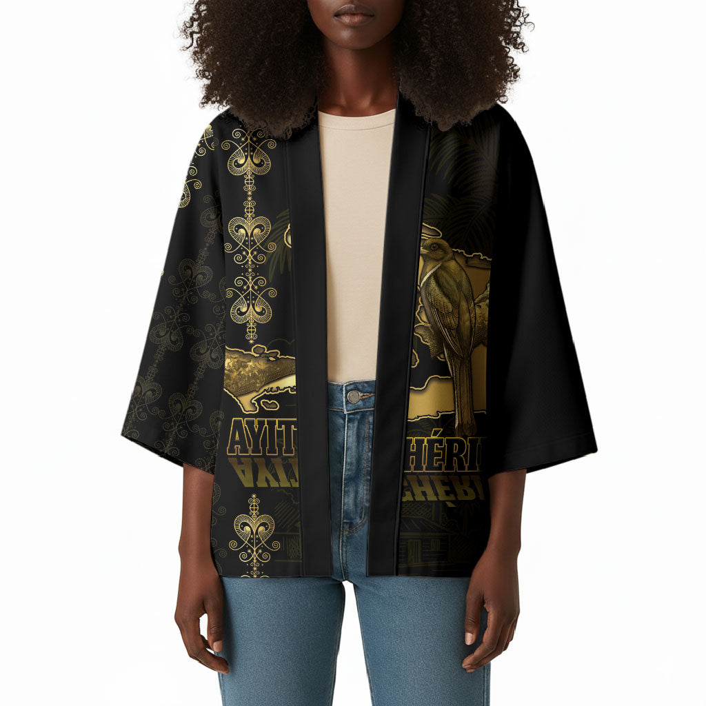 Afro-Haitians Ayiti Cherie Kimono Haiti Map Kanson Wouj Veve Vodou