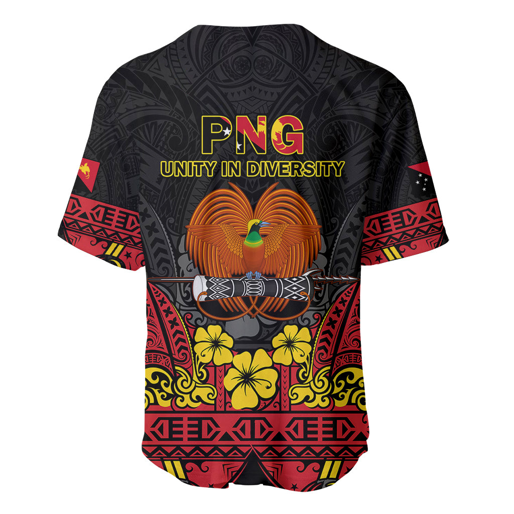 Polynesian Pride Independence Day Papua New Guinea Baseball Jersey PNG Bird of Paradise 48th Anniversary - Wonder Print Shop