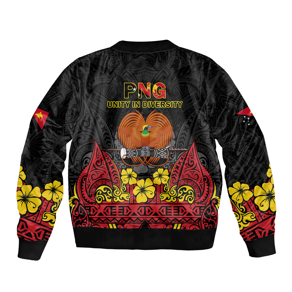 Polynesian Pride Independence Day Papua New Guinea Bomber Jacket PNG Bird of Paradise 48th Anniversary - Wonder Print Shop