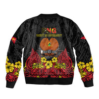 Polynesian Pride Independence Day Papua New Guinea Bomber Jacket PNG Bird of Paradise 48th Anniversary - Wonder Print Shop