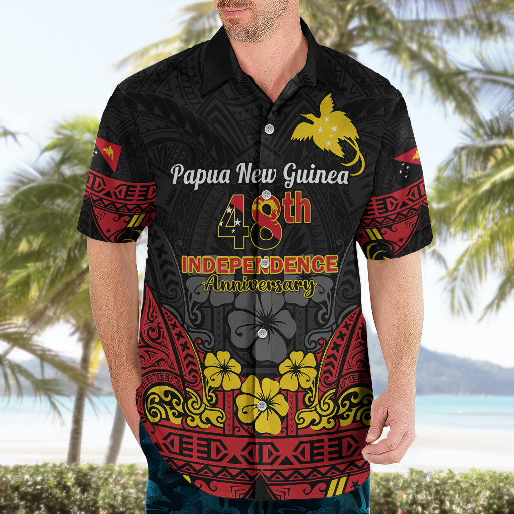 Polynesian Pride Independence Day Papua New Guinea Hawaiian Shirt PNG Bird of Paradise 48th Anniversary - Wonder Print Shop
