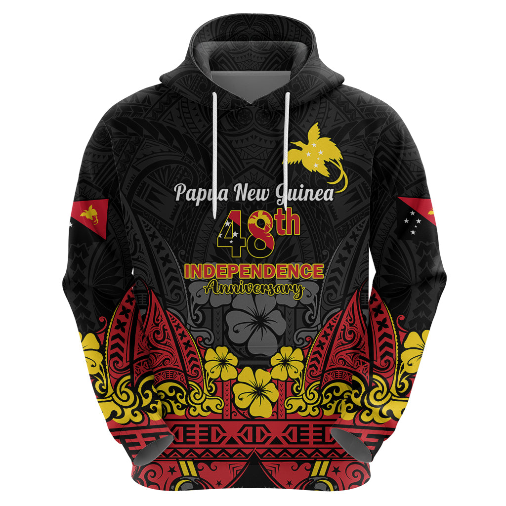 Polynesian Pride Independence Day Papua New Guinea Hoodie PNG Bird of Paradise 48th Anniversary - Wonder Print Shop