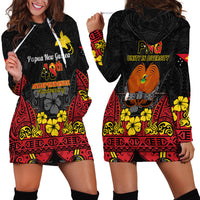 Polynesian Pride Independence Day Papua New Guinea Hoodie Dress PNG Bird of Paradise 48th Anniversary - Wonder Print Shop