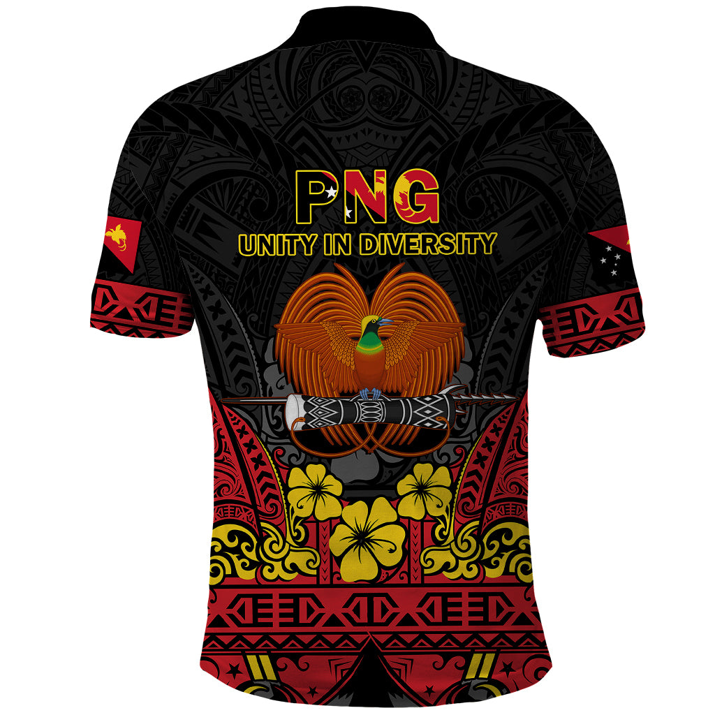 Polynesian Pride Independence Day Papua New Guinea Polo Shirt PNG Bird of Paradise 48th Anniversary - Wonder Print Shop
