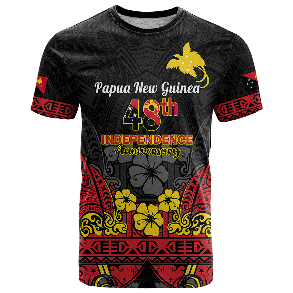 Polynesian Pride Independence Day Papua New Guinea T Shirt PNG Bird of Paradise 48th Anniversary - Wonder Print Shop