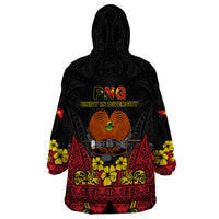 Polynesian Pride Independence Day Papua New Guinea Wearable Blanket Hoodie PNG Bird of Paradise 48th Anniversary - Wonder Print Shop