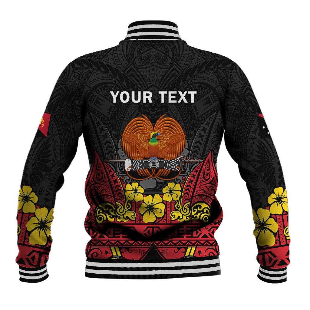 Personalised Independence Day Papua New Guinea Baseball Jacket PNG Bird of Paradise 48th Anniversary - Wonder Print Shop