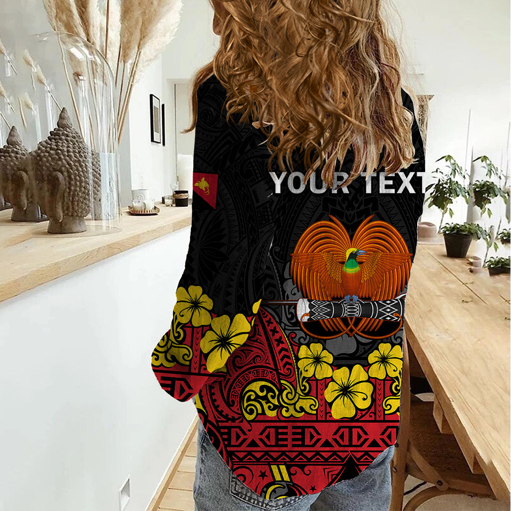 Personalised Independence Day Papua New Guinea Women Casual Shirt PNG Bird of Paradise 48th Anniversary - Wonder Print Shop