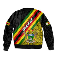 Zimbabwe Bomber Jacket African Pattern With Flag Style - Wonder Print Shop