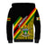 Zimbabwe Sherpa Hoodie African Pattern With Flag Style - Wonder Print Shop