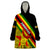 Zimbabwe Wearable Blanket Hoodie African Pattern With Flag Style - Wonder Print Shop