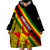 Personalised Zimbabwe Wearable Blanket Hoodie African Pattern With Flag Style - Wonder Print Shop