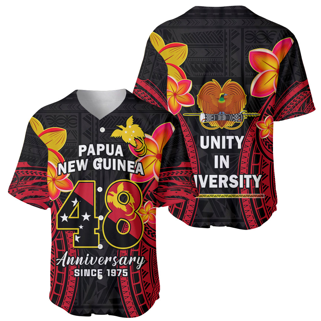 Polynesian Pride Independence PNG Baseball Jersey Papua New Guinea Since 1975 - Wonder Print Shop