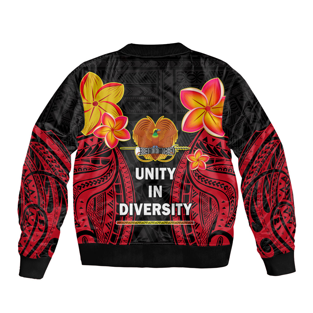 Polynesian Pride Independence PNG Bomber Jacket Papua New Guinea Since 1975 - Wonder Print Shop