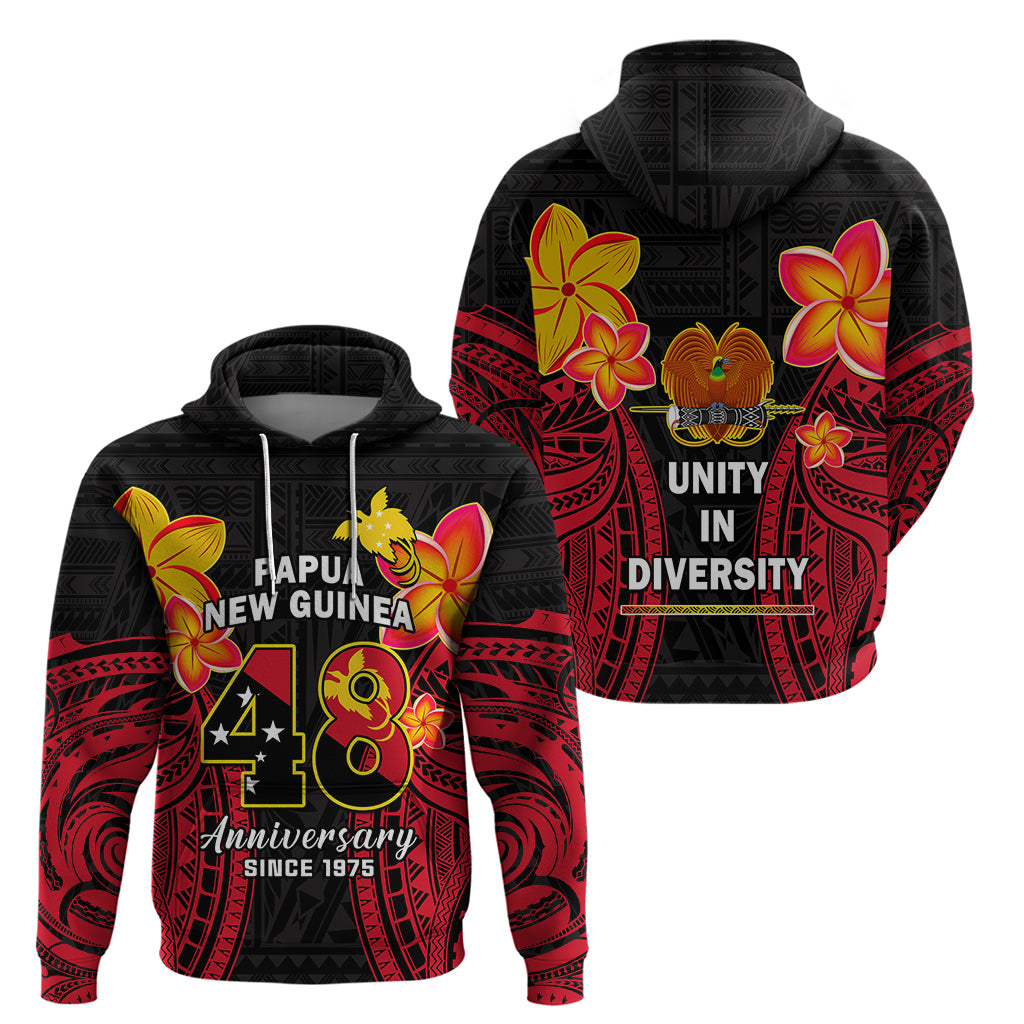 Polynesian Pride Independence PNG Hoodie Papua New Guinea Since 1975 - Wonder Print Shop