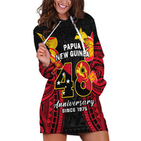 Polynesian Pride Independence PNG Hoodie Dress Papua New Guinea Since 1975 - Wonder Print Shop