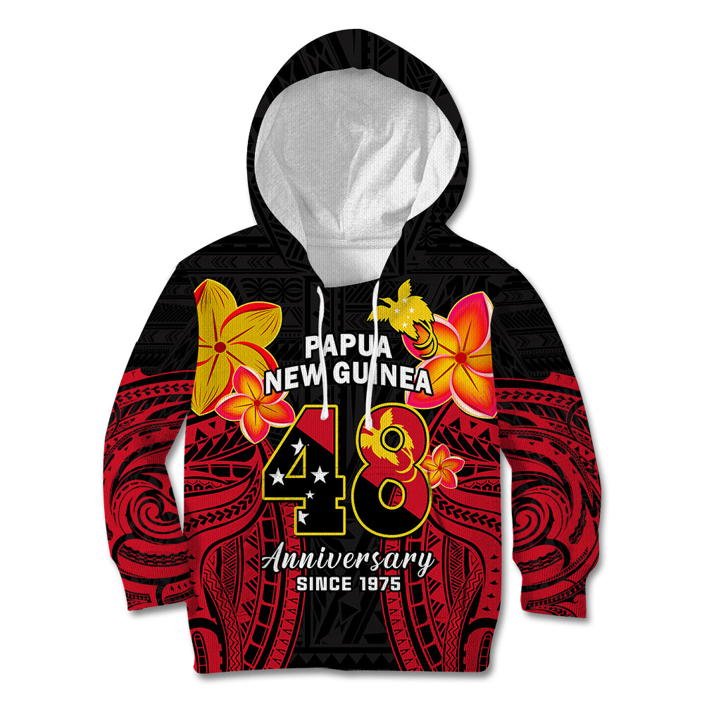 Polynesian Pride Independence PNG Kid Hoodie Papua New Guinea Since 1975 - Wonder Print Shop