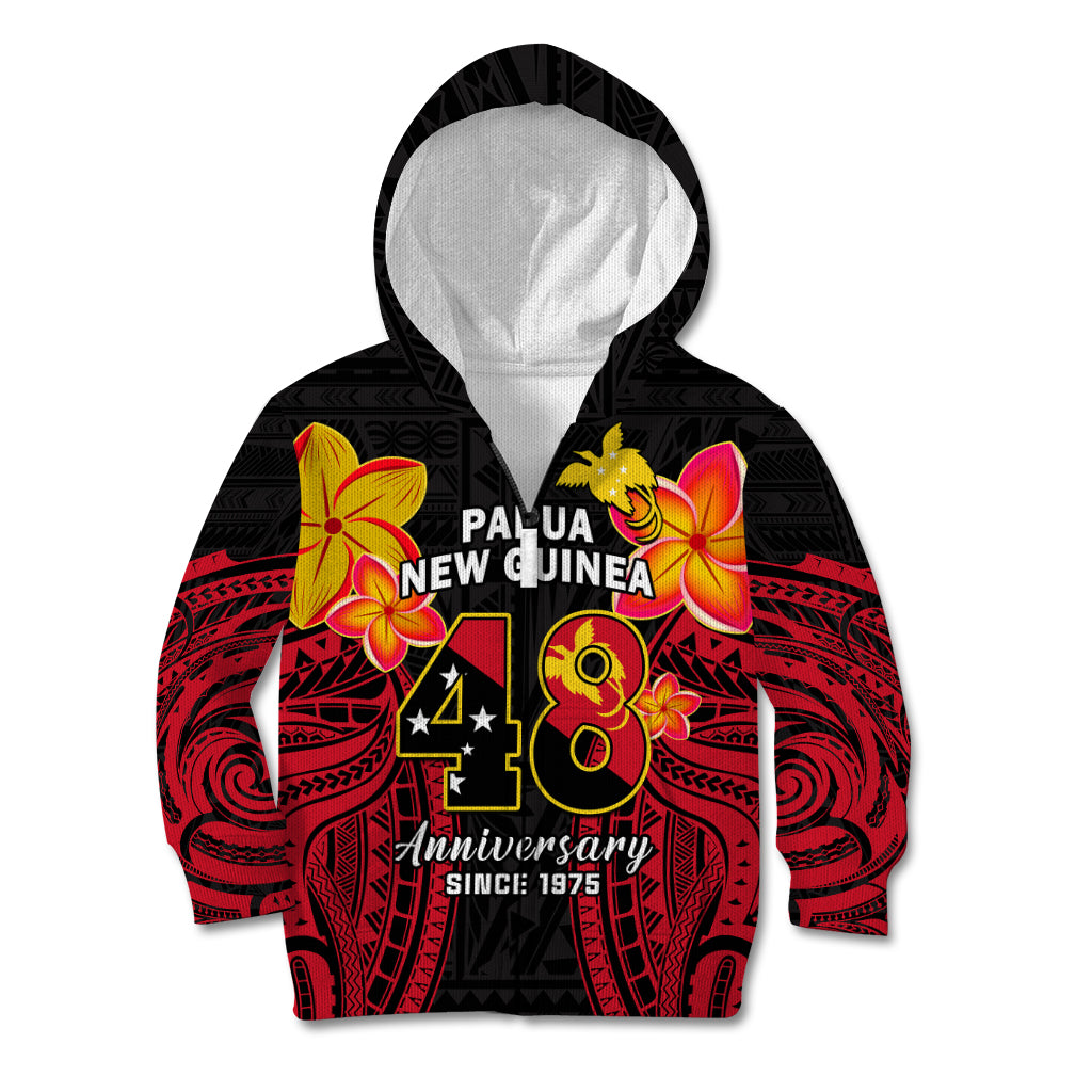 Polynesian Pride Independence PNG Kid Hoodie Papua New Guinea Since 1975 - Wonder Print Shop