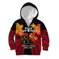 Polynesian Pride Independence PNG Kid Hoodie Papua New Guinea Since 1975 - Wonder Print Shop