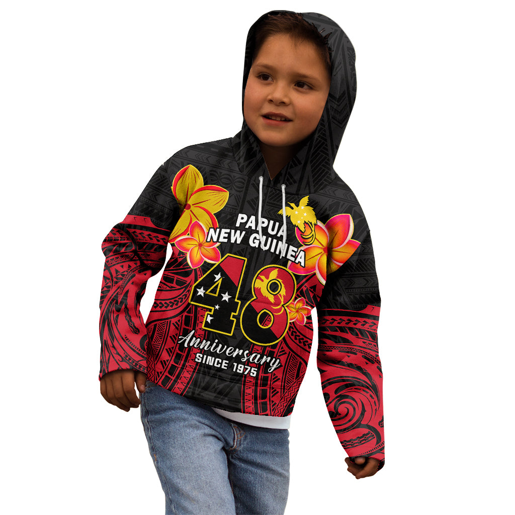 Polynesian Pride Independence PNG Kid Hoodie Papua New Guinea Since 1975 - Wonder Print Shop