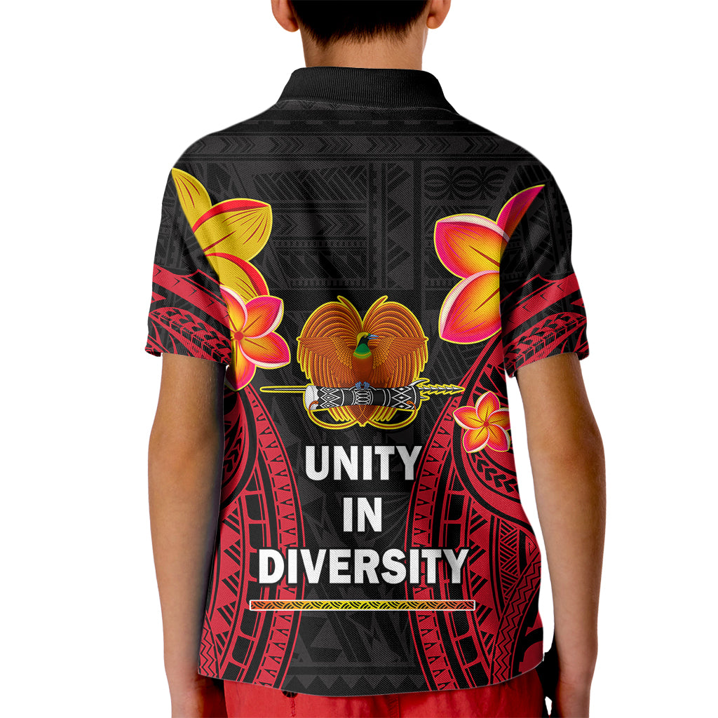 Polynesian Pride Independence PNG Kid Polo Shirt Papua New Guinea Since 1975 - Wonder Print Shop