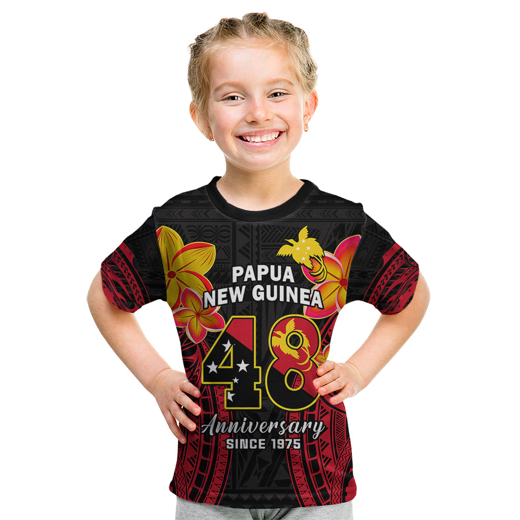 Polynesian Pride Independence PNG Kid T Shirt Papua New Guinea Since 1975 - Wonder Print Shop