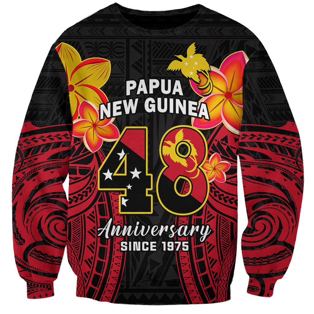 Polynesian Pride Independence PNG Sweatshirt Papua New Guinea Since 1975 - Wonder Print Shop
