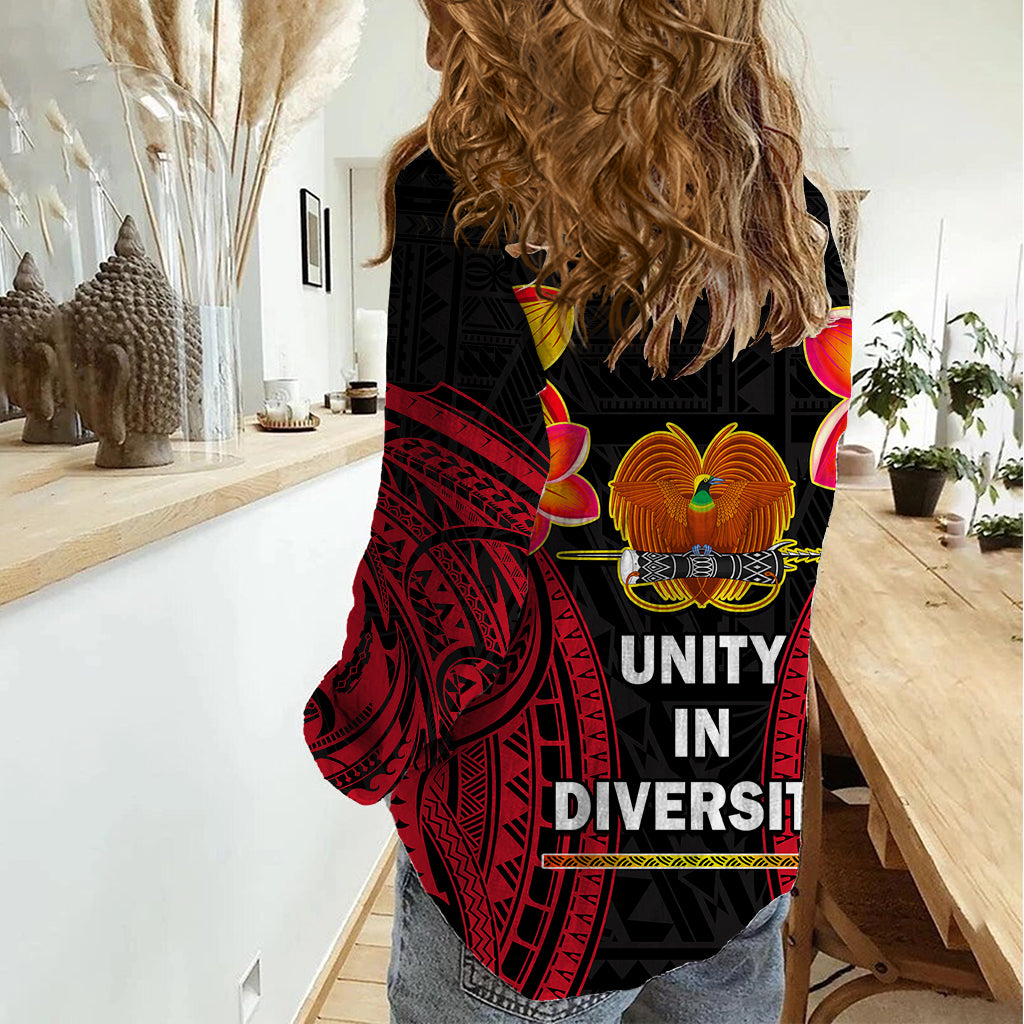 Polynesian Pride Independence PNG Women Casual Shirt Papua New Guinea Since 1975 - Wonder Print Shop