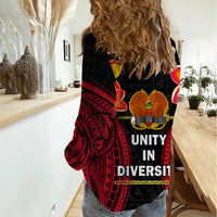 Polynesian Pride Independence PNG Women Casual Shirt Papua New Guinea Since 1975 - Wonder Print Shop