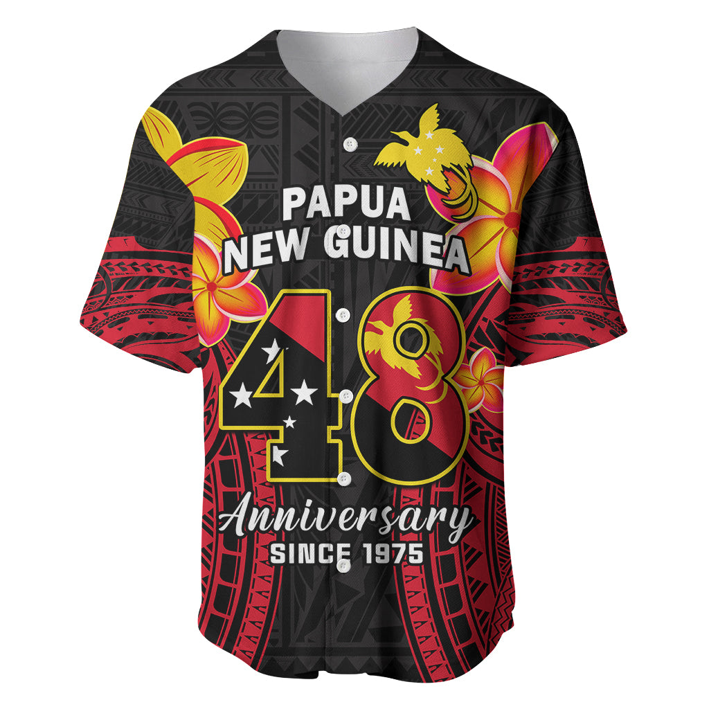 Personalised Independence PNG Baseball Jersey Papua New Guinea Since 1975 - Wonder Print Shop